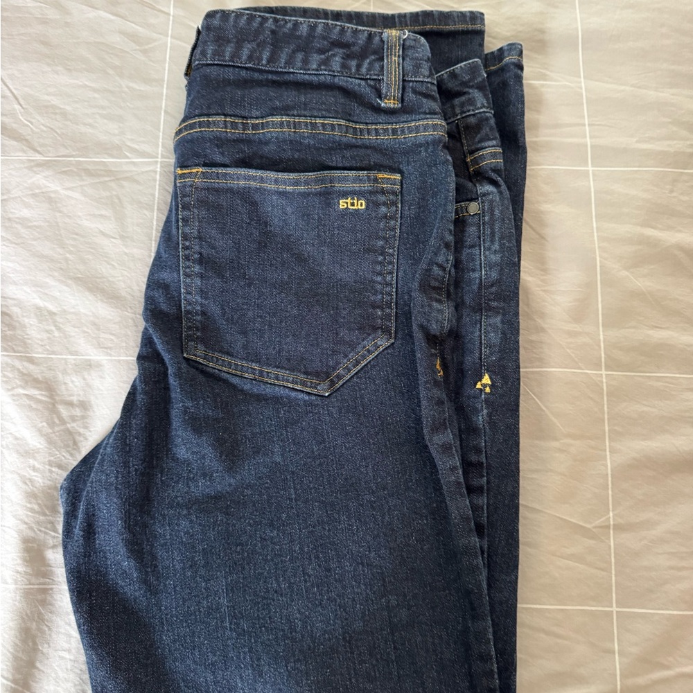 Stio Men's Rivet Jean Dark Denim Blue 33 regular